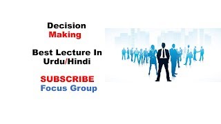 What is Decision Making In Organization  Management  Lecture in UrduHindi [upl. by Sonia]