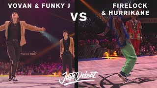 Locking SemiFinal  Juste Debout 2017  FireLock amp Hurrikane vs Vovan amp Funky J [upl. by Hendry]