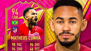 5⭐ SKILL MOVES 🤩 94 Futties Matheus Cunha Player Review  FIFA 22 Ultimate Team [upl. by Eul520]