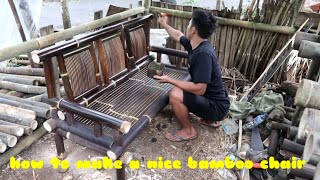 How to make a nice bamboo chair [upl. by Ynned]