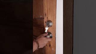 HOW TO INSTALL DOUBLE CYLINDER DOOR LOCK deadbolt doorlock diy [upl. by Alliscirp443]