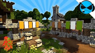 Minecraft  Awesome Medieval Market Stalls For Your Town Square [upl. by Shanks]