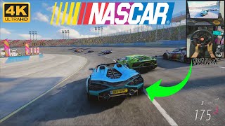 NASCAR track in Forza Horizon 5   Fanatec DD Pro  Shifter [upl. by Ellehcrad]