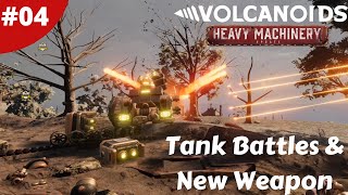 Destroying Lava Source amp Getting Wrecked By Tanks  Machinery Update  Volcanoids  04  Gameplay [upl. by Alenoel]