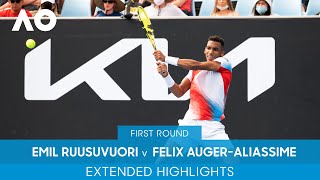 Emil Ruusuvuori v Felix AugerAliassime Extended Highlights 1R  Australian Open 2022 [upl. by Attevad]