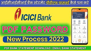 ICICI Statement ka PDF password Kaise Pata Kare  ICICI Bank ka PDF Password Kya Hota hai [upl. by Rachael]