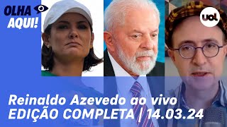 🔴 Reinaldo Azevedo ao vivo Michelle homenageada Dirceu ensaia retorno caso Marielle  OLHA AQUI [upl. by Tristam]