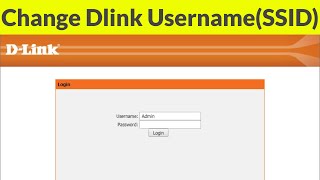 How To Change Dlink Router Wifi UsernameSSID amp PasswordReset Dlink To Factory Settings [upl. by Colbert980]