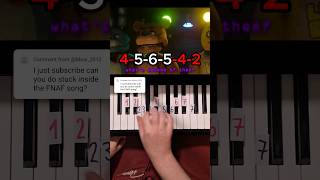 Stuck Inside FNAF Piano TutorialLiving TombstoneCG5 Black Gryph0n Baasik Kevin Foster shorts [upl. by Conrade]