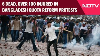 Bangladesh Students Protest  6 Dead Over 100 Injured In Bangladesh Job Quota Protests [upl. by Oned]