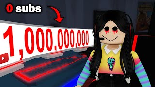 Paso de 0 a 1 MILLON DE SUBS en roblox Y ME OCURRE ALGO TERRIBLE  The YouTuber Experience 📷 [upl. by Nnauol36]