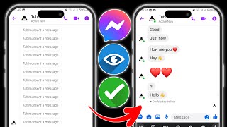 How to see unsent messages on Messenger 2024  See Removed Messages on Messenger [upl. by Torrell]