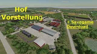 LS22 Hof Vorstellung auf der Elmcreek  Savegame Download LS22 FS22 [upl. by Liryc]