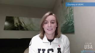 US Olympic swimmer Katie Ledecky reavels what her life a Stanford was like [upl. by Dotti]