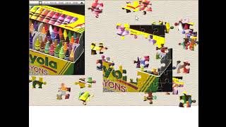 Crayola Jigsaw Puzzle  Crayon Box 2001 PC Game [upl. by Ripp368]