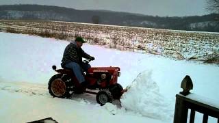 Speedex tractor plowing ice amp snow 122612 001MOV [upl. by Ardnovahs118]