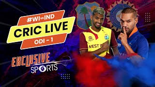 CricLIVE  West Indies vs India 1st ODI  Doordarshan Sports WIvIND [upl. by Moir]