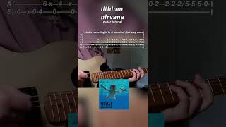 Lithium Guitar Lesson guitarmusic guitar rockband [upl. by Assirem]