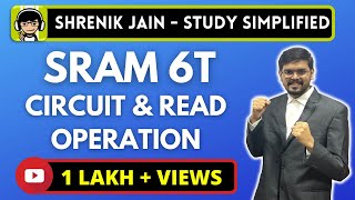 SRAM 6T  circuit explanation and read operation [upl. by Lyrret]