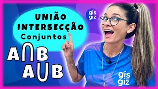 CONJUNTOS NUMÉRICOS  UNIÃO E INTERSECÇÃO [upl. by Saduj]