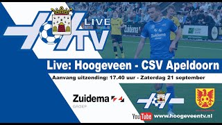 Liveuitzending Hoogeveen  CSV Apeldoorn [upl. by Hollington450]