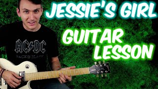 Jessies Girl Guitar Solo Lesson [upl. by Farica]