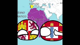 La Falla Del Tratado De Tordesillas countryballs history polandball spain portugal [upl. by Garald]