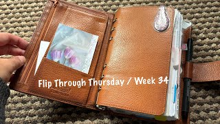 Flip Through Thursday  Week 34  August 2024  Pink Planner Girl [upl. by Antsirhc]