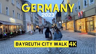 Bayreuth Germany  Walk thru city centre  2023  4K [upl. by Simdars]