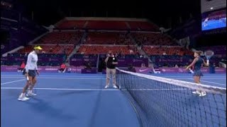 Garbine Muguruza vs Maria Sakkari  2021 Doha Quarterfinals  WTA Match Highlights [upl. by Nakasuji]