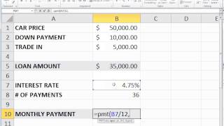 Excel PMT Function [upl. by Poul]