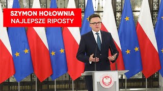 Najlepsze riposty Szymona Hołowni Wystąpienia nowego marszałka Sejmu hitem sieci [upl. by Netnilc826]