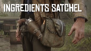 CRAFTING THE INGREDIENTS SATCHEL  RED DEAD REDEMPTION 2 [upl. by Jardena]