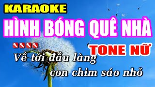 Hình Bóng Quê Nhà Karaoke Tone Nữ Nhạc Sống Khánh My  Cha Cha Cha Dễ Hát [upl. by Ellehcram895]