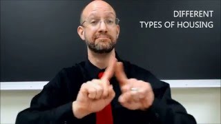 Types of Housing  ASL  American Sign Language [upl. by Adaj]