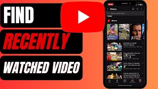 How to Find Recently Watched Video on YouTube  See Last Watched Video [upl. by Letreece]