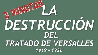 1919  1936 Las 4 decisiones de Hitler que destruyeron el Tratado de Paz de Versalles en 3 minutos [upl. by Ellened]