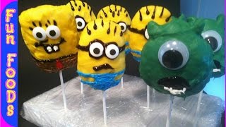 Cartoon Character Rice Krispie Pops  How to Make Rice Krispie Pops [upl. by Geminian]