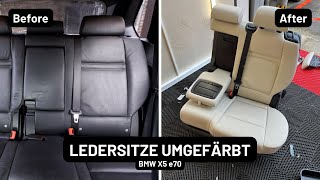 Wir lackieren meine Ledersitze ðŸ˜³  BMW X5 e70 [upl. by Adiuqram]