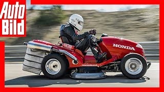 Honda Mean Mower  Der schnellste Rasenmäher der Welt [upl. by Larok]