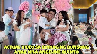 ACTUAL VIDEO SA BINYAG NG BUNSO NI ANGELINE QUINTO NA SI SYLVIA AT NONREV Vice di nakapunta [upl. by Nigem]