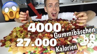 Ich schmelze 4000 Gummibärchen ein  27000 Kalorien  😱  Julienco [upl. by Arlana]