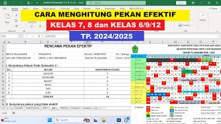 Cara Menghitung Pekan Efektif Kalender Pendidikan Tahun Pelajaran 20242025 [upl. by Okiam]