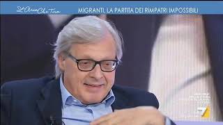 Vittorio Sgarbi quotOnore a Peter Gomez mi ha convinto lui che la questione dei 49 milioni della [upl. by Atimad]