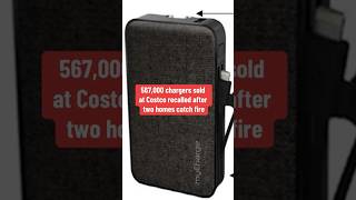 Thousands of chargers sold at Costco recalled after 2 homes catch fire shorts [upl. by Ellehc]