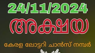 akshaya24112024 kerala lottery guessing numberakshayalotteryguessingnumberviral [upl. by Elreath]