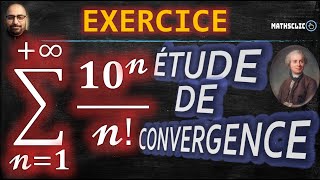 🔴SÉRIES NUMÉRIQUES  CONVERGENCE DE SÉRIES À TERMES POSITIVES  ∑𝟏𝟎𝓷𝓷   RÈGLE DE DALEMBERT [upl. by Frohne]