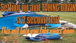 Quechua  Decathlon 2 second tent review Set up and take down [upl. by Alleira585]