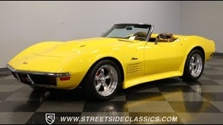 1972 Chevrolet Corvette 427 Convertible 8076CHA for sale  Charlotte Atlanta Dallas Tampa [upl. by Irej]