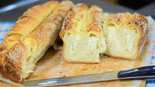 Lisnata gibanica sa sirom  predivan recept  Puff pastry with cheese [upl. by Meerak830]